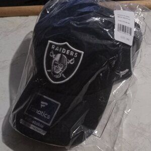 Men's Las Vegas Raiders NFL Fanatics Black Fundamental Adjustable Hat